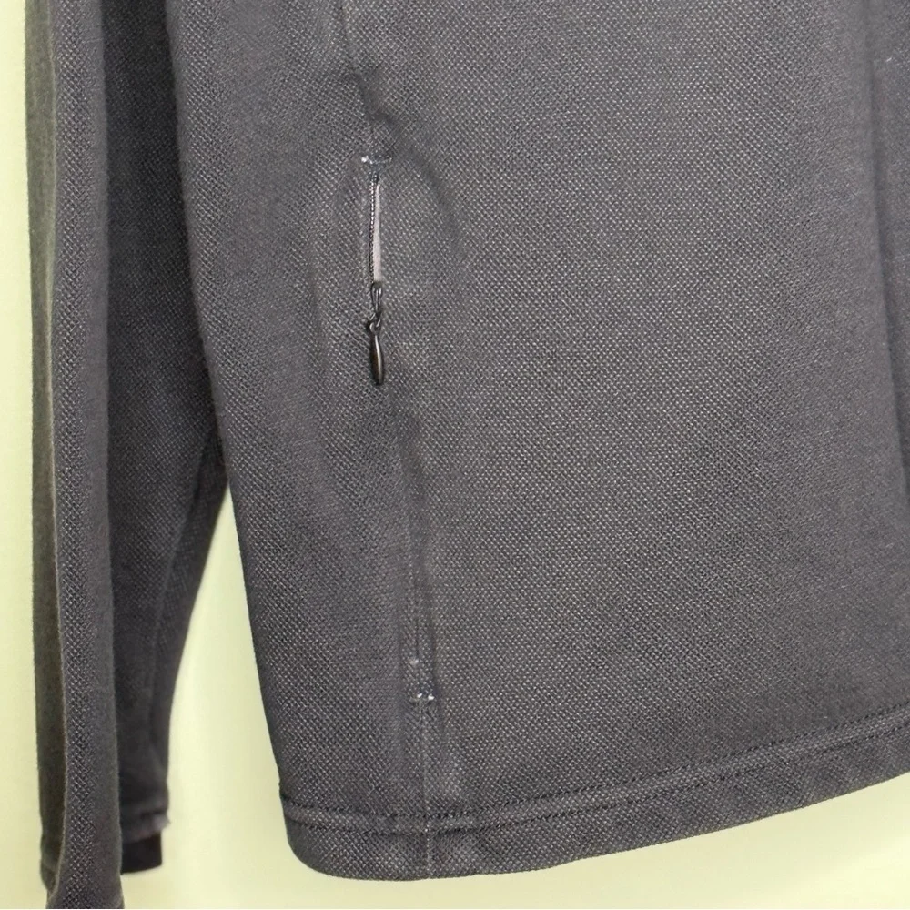 J. Crew Men's L  Gray Performance Quarter-Zip Sweater pullover sweatshirt active